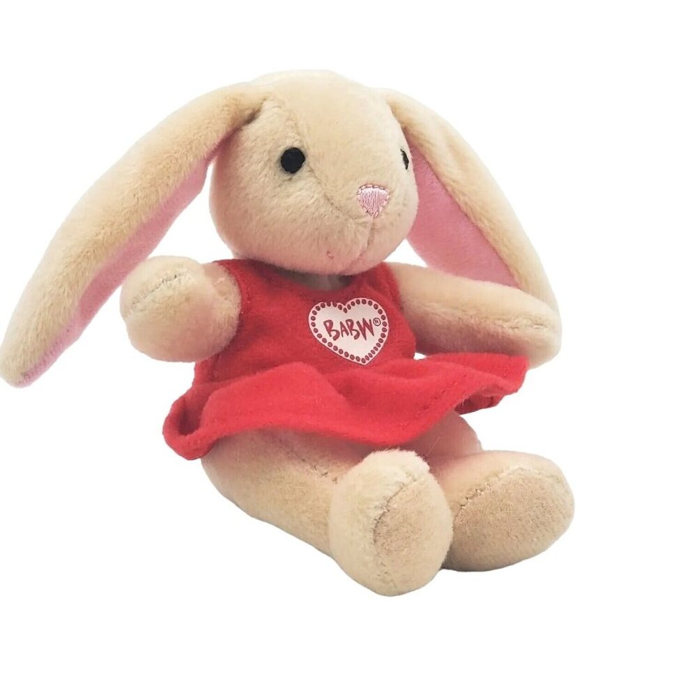 2006 Build Bear Pawlette Coufur Plush BUNNY Red Outfit #5 McDonalds Happy Toy‎